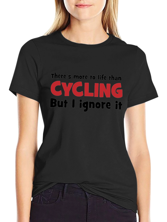 Cycling Obsessed Black T-Shirt
