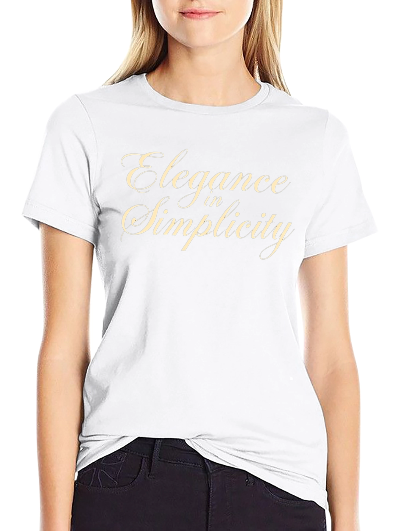 Elegance in Simplicity - Stylish Graphic T-Shirt