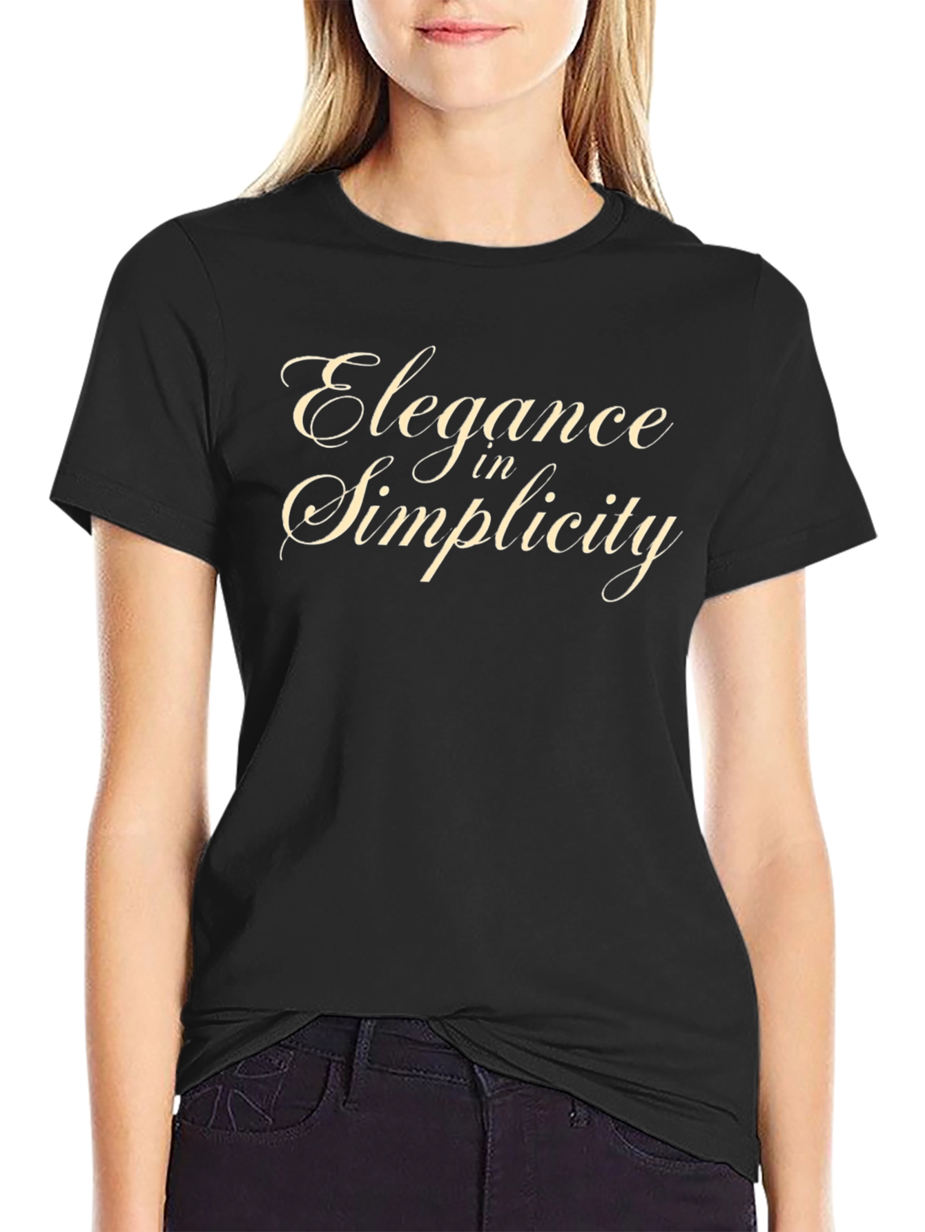 Elegance in Simplicity - Stylish Graphic T-Shirt