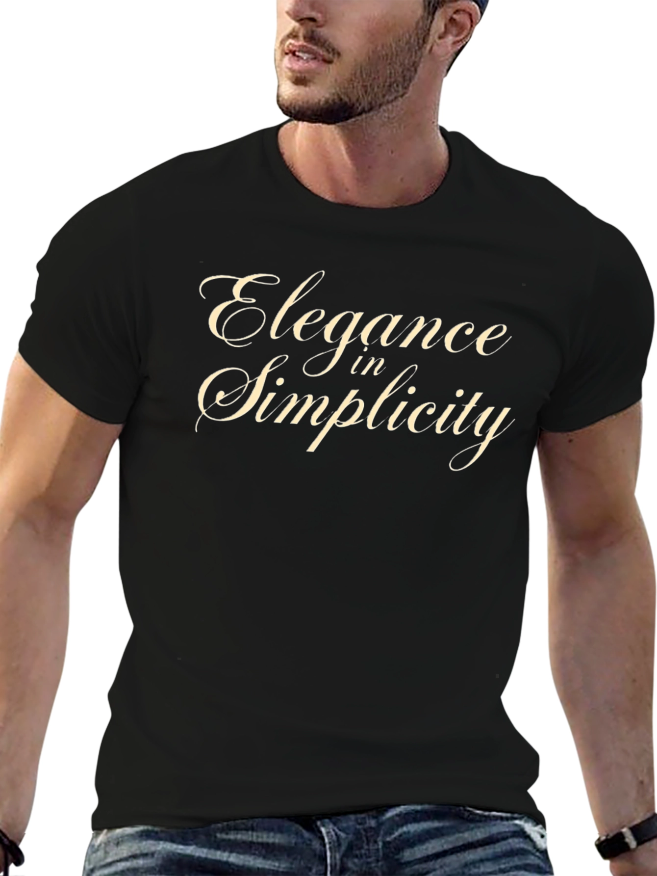 Elegance in Simplicity - Stylish Graphic T-Shirt