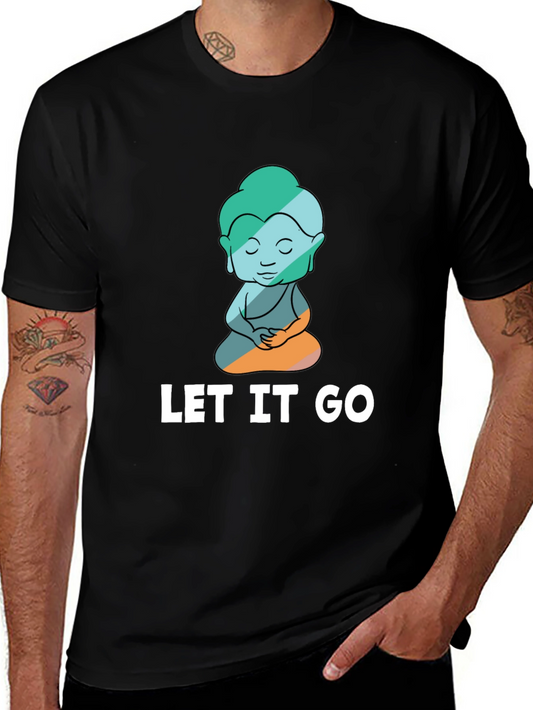Let It Go Buddha Graphic Tee - Relaxed Fit