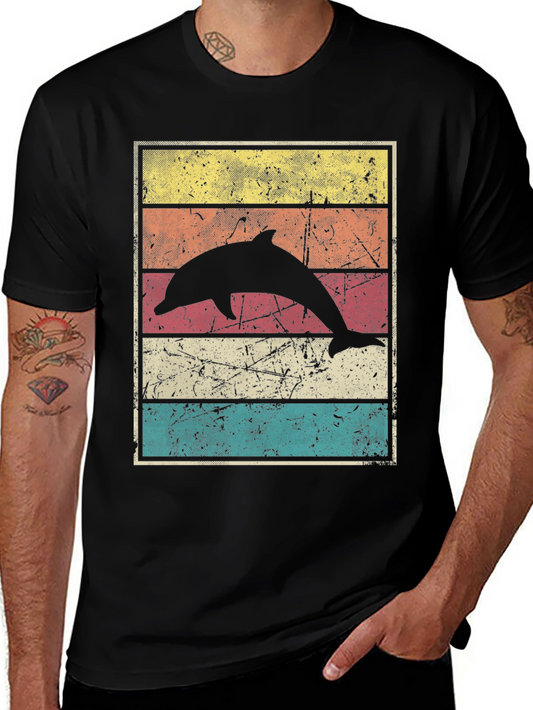 Retro Dolphin T-Shirt: Vintage Style Tee
