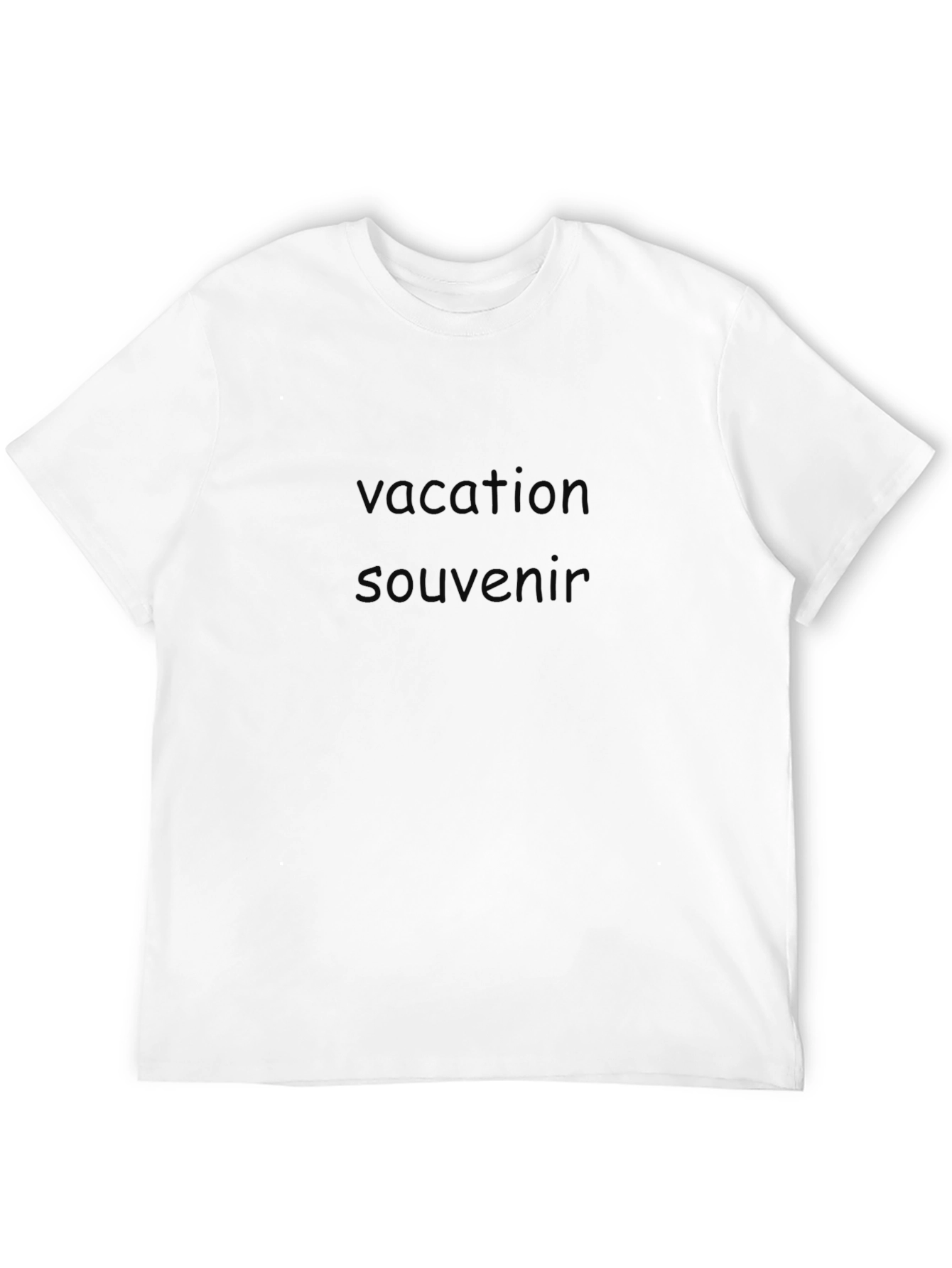 Vacation Souvenir Black T-Shirt