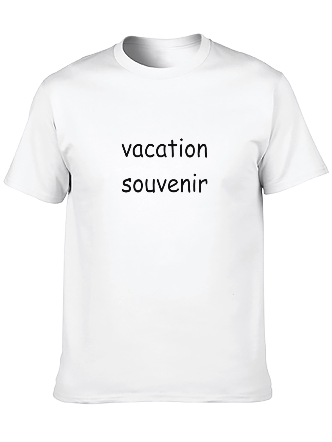 Vacation Souvenir Black T-Shirt