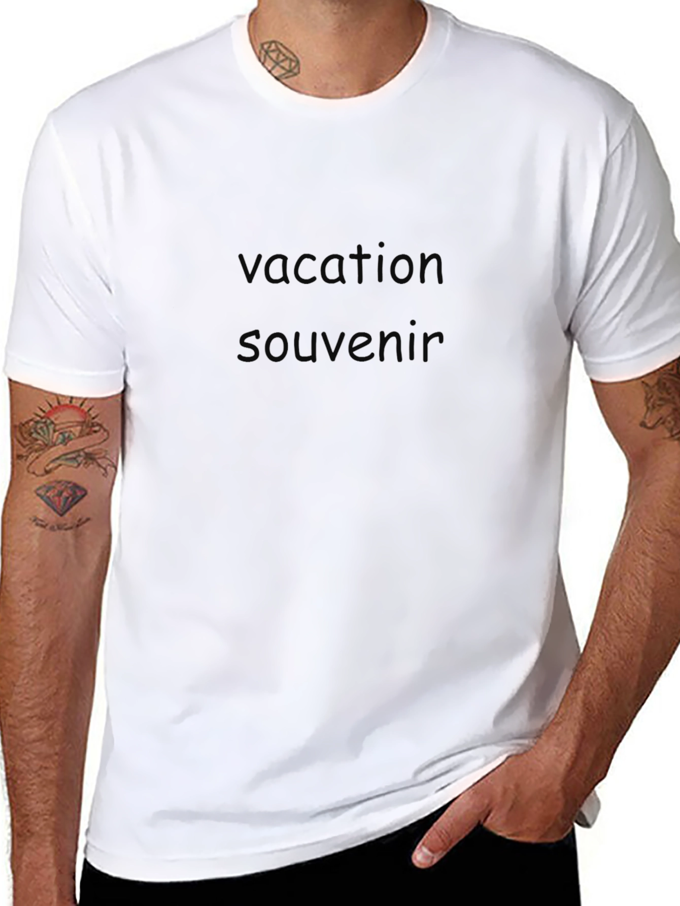 Vacation Souvenir Black T-Shirt