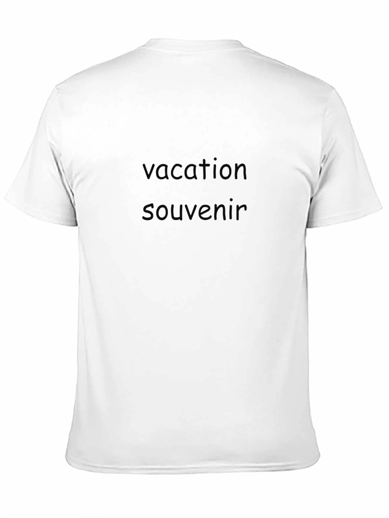 Vacation Souvenir Black T-Shirt