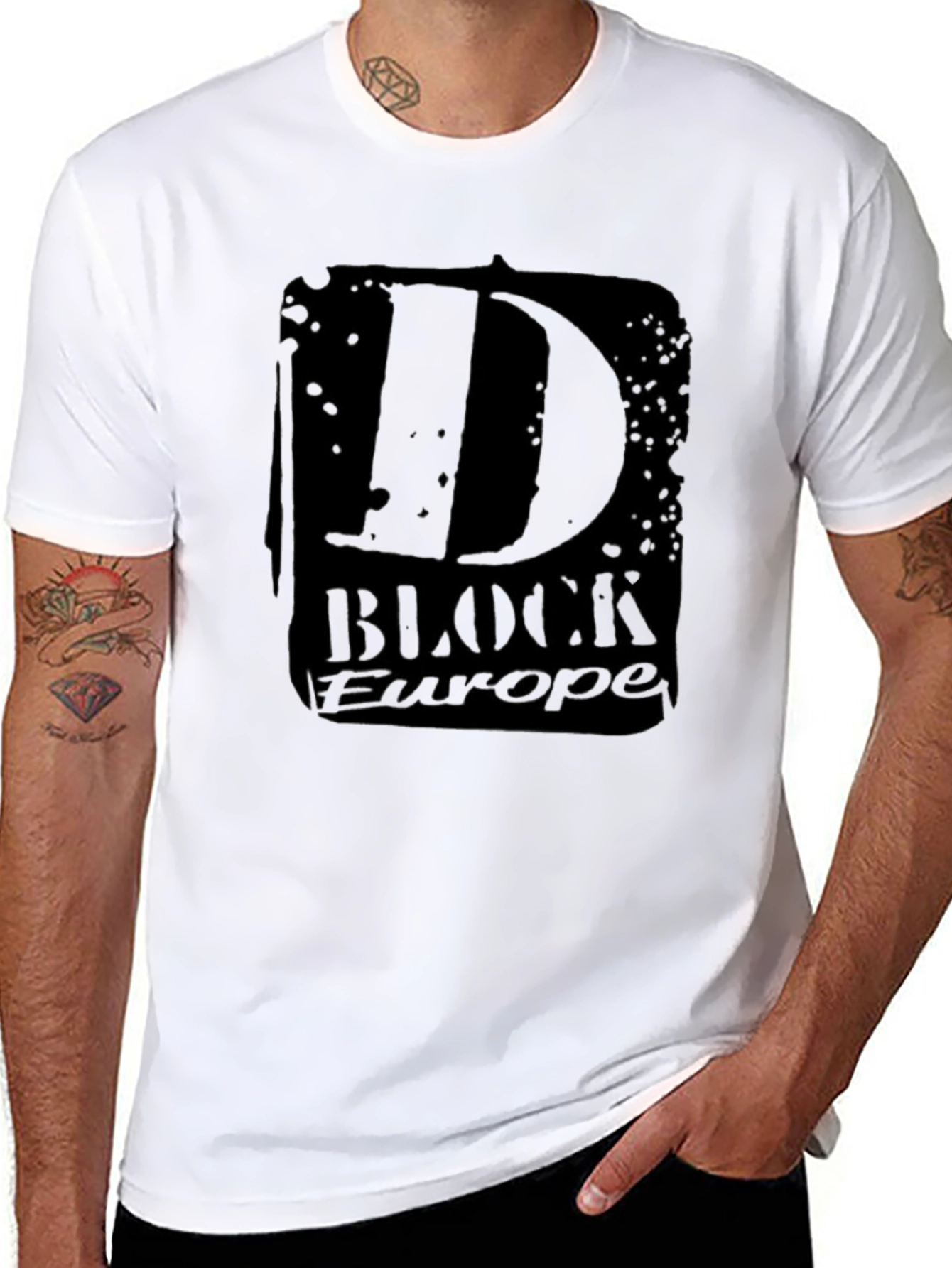 Black T-Shirt with BLOCK Europe Graphic