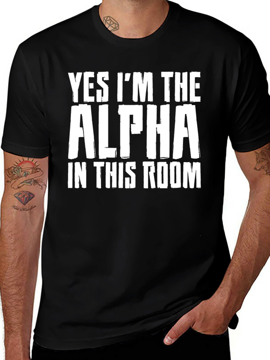 Alpha in the Room Graphic T-Shirt - Bold Statement Tee