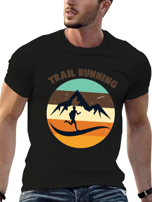 Trail Running Graphic Tee - Mountain Runner