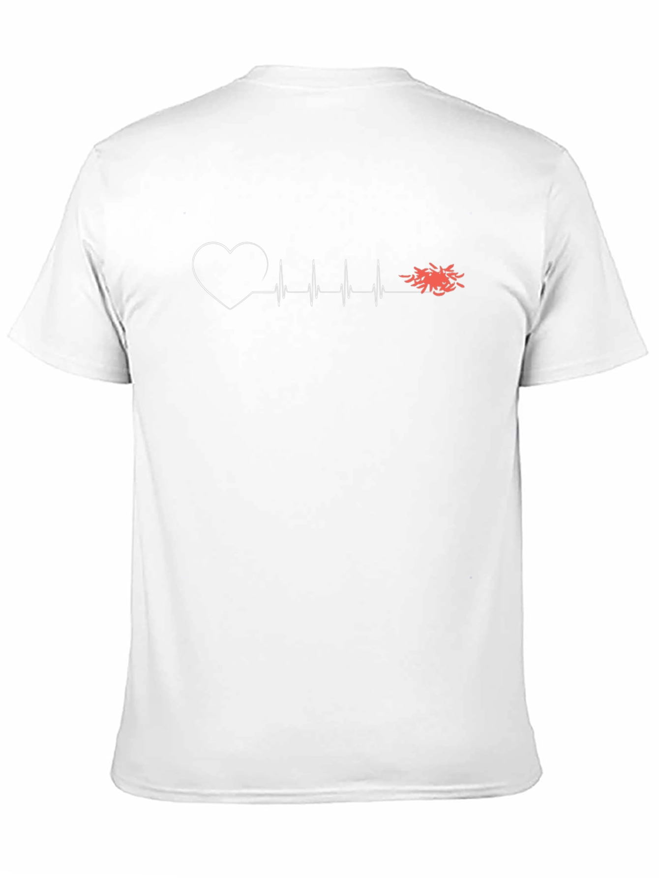 Heartbeat Crab Tee - Black Graphic T-Shirt