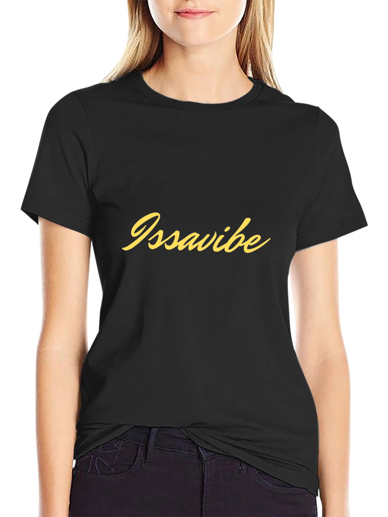 Issavibe Black T-Shirt - Stylish & Comfortable