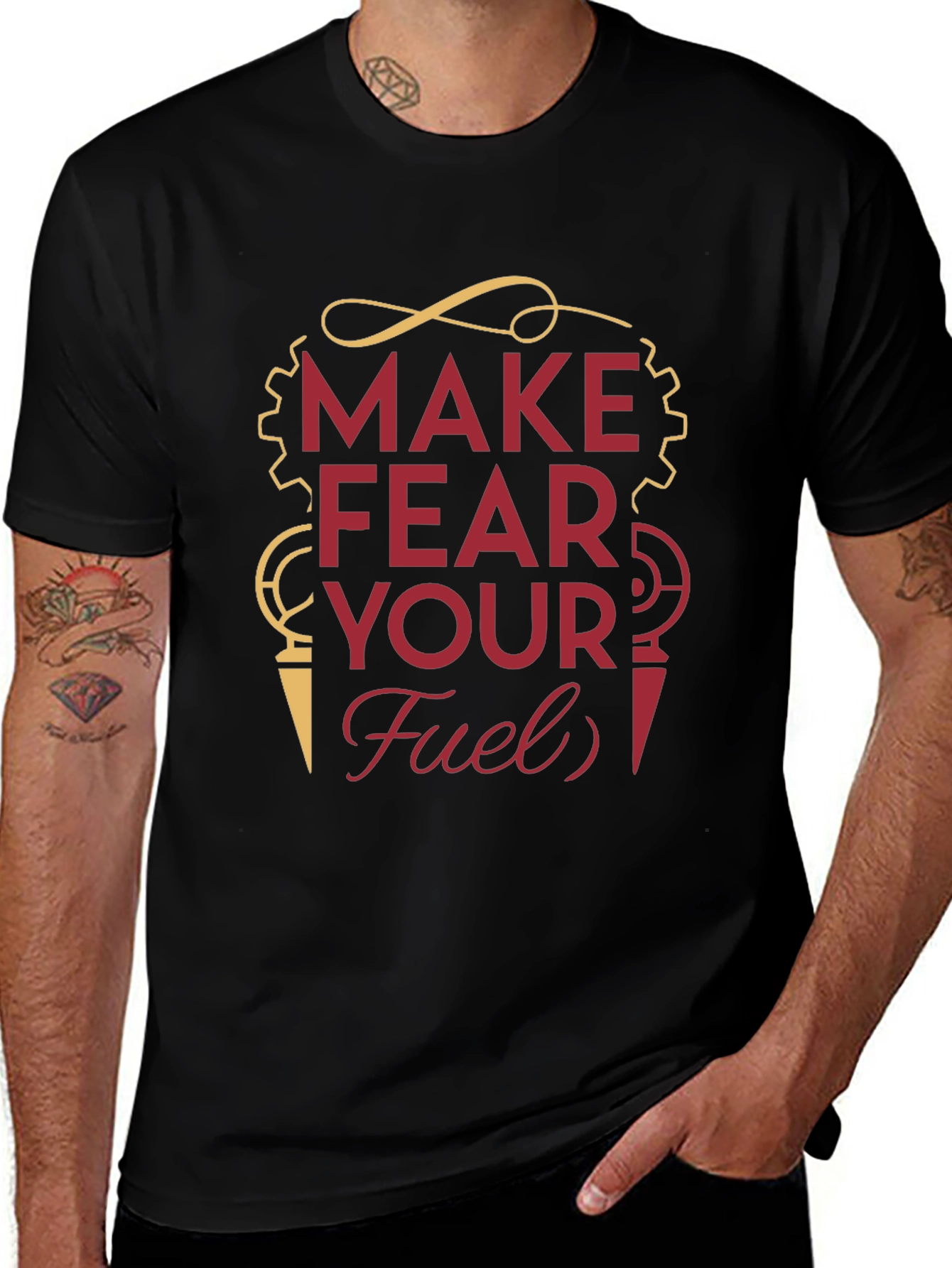 Make Fear Your Fuel T-Shirt - Motivational Graphic Tee