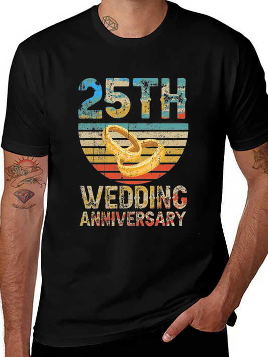25th Wedding Anniversary Graphic T-Shirt