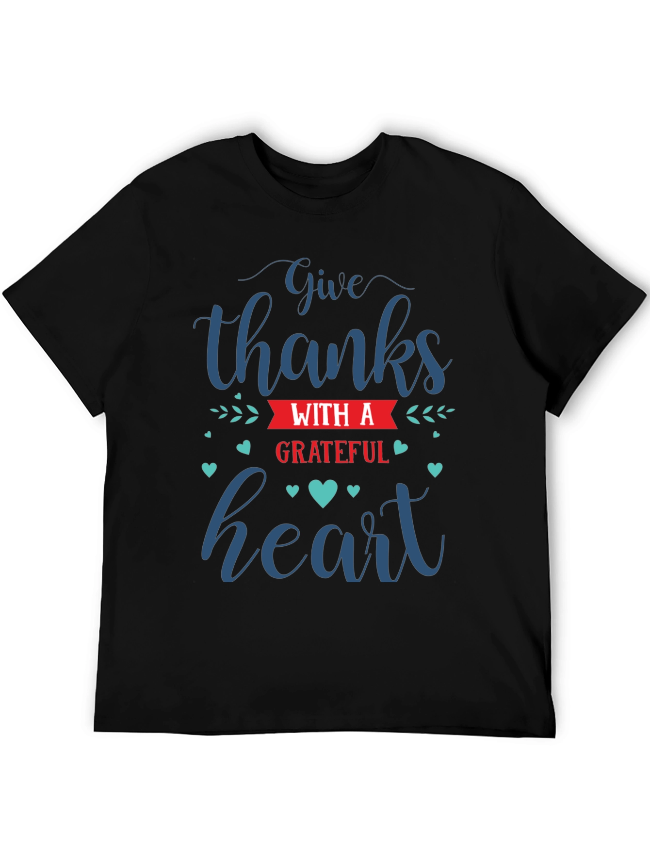 Give Thanks Grateful Heart Graphic T-Shirt