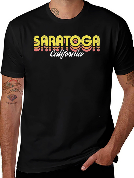 Saratoga California Retro T-Shirt