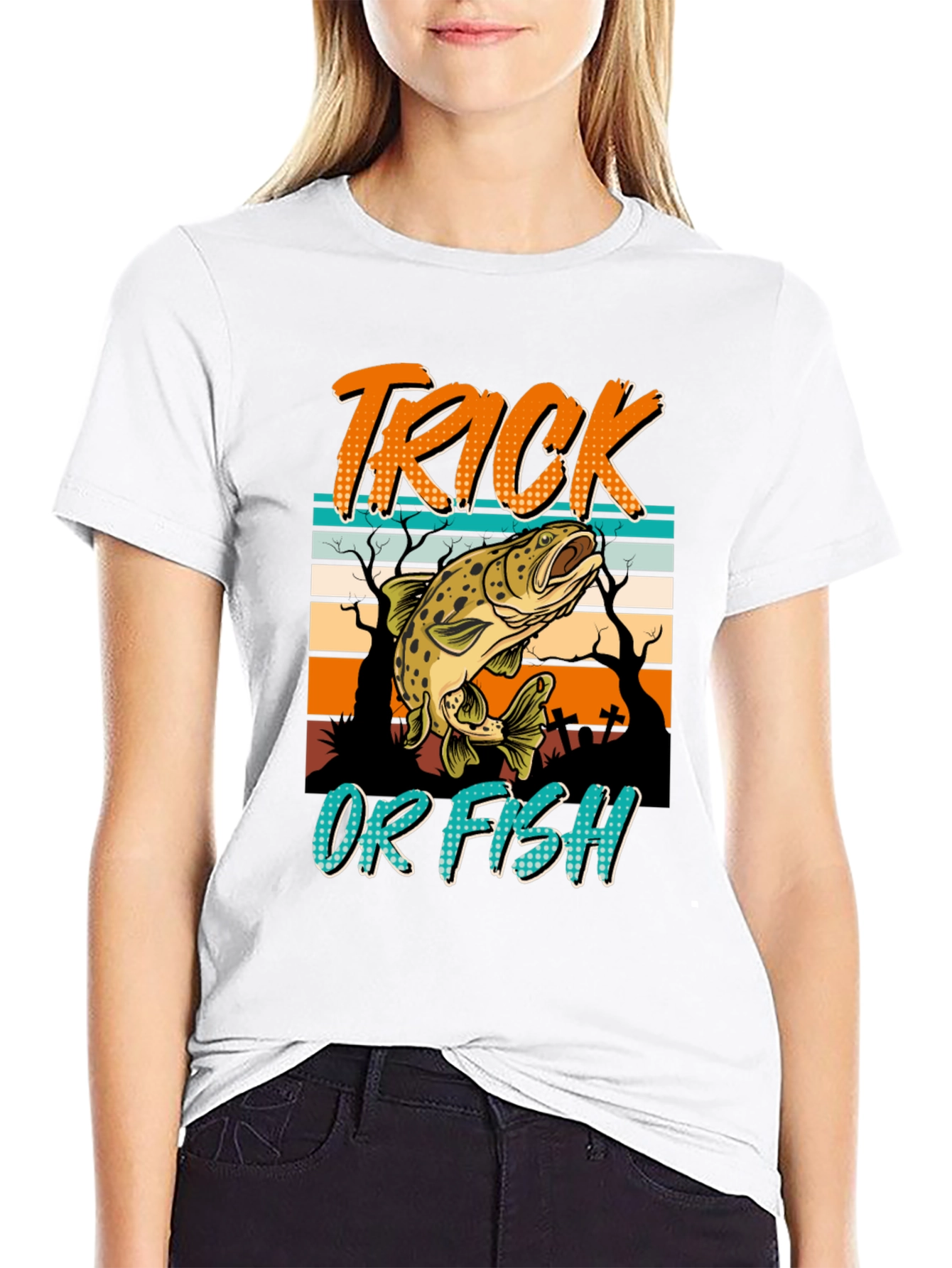 Trick or Fish Halloween T-Shirt