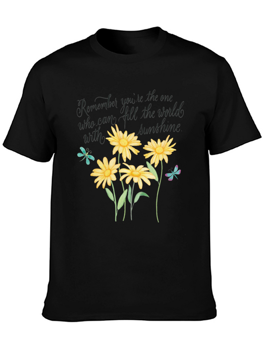 Floral Sunshine T-Shirt: Remember Who You Are