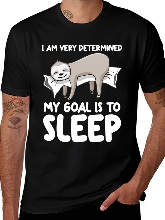 Determined to Sleep Sloth Graphic Tee