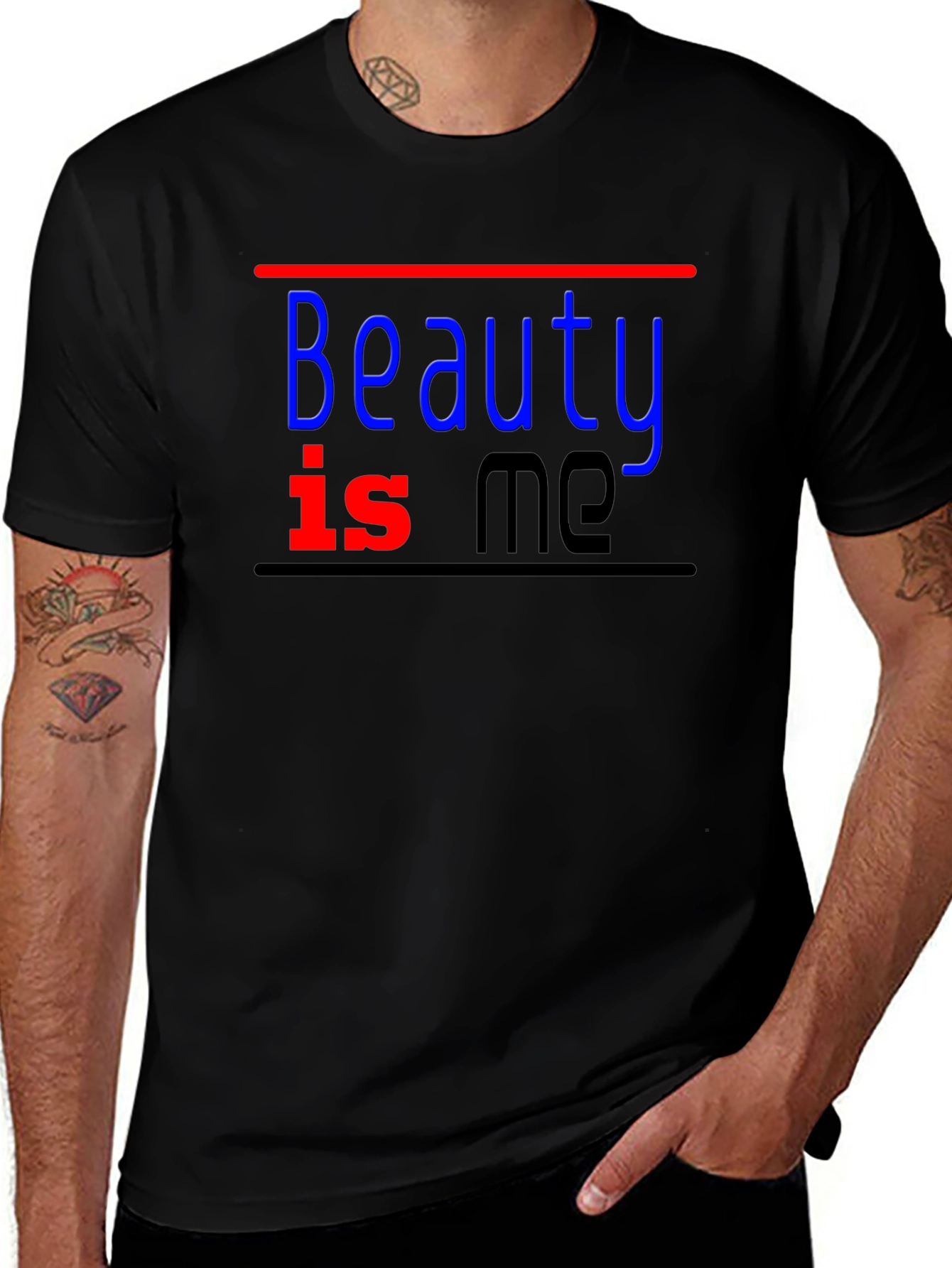 Beauty Is Me Black T-Shirt