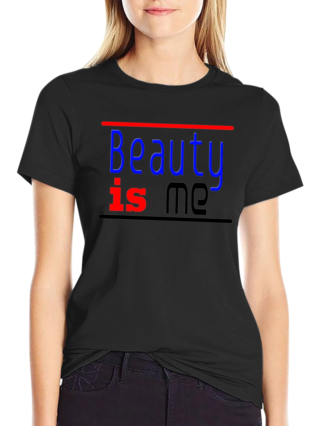 Beauty Is Me Black T-Shirt