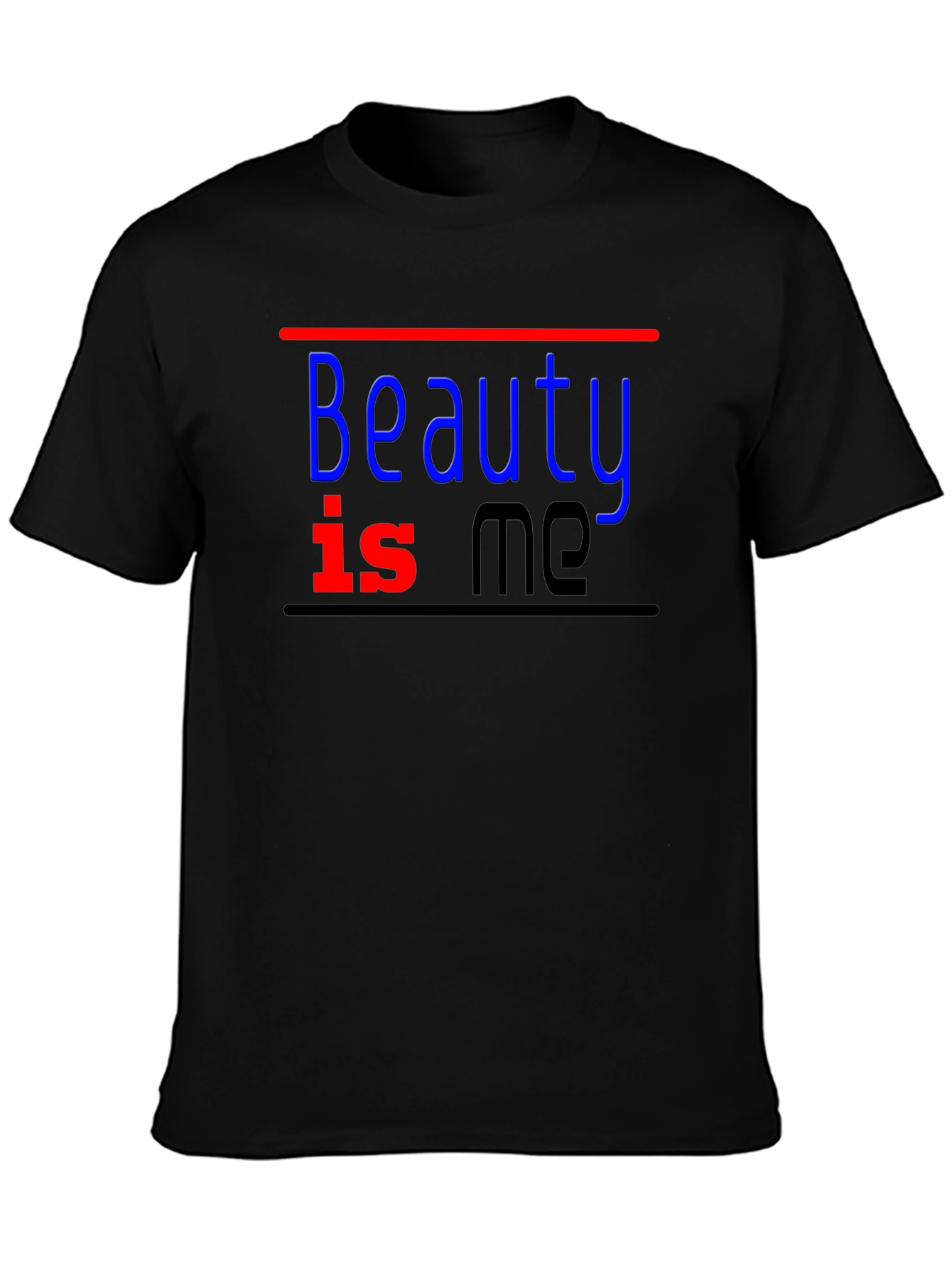 Beauty Is Me Black T-Shirt