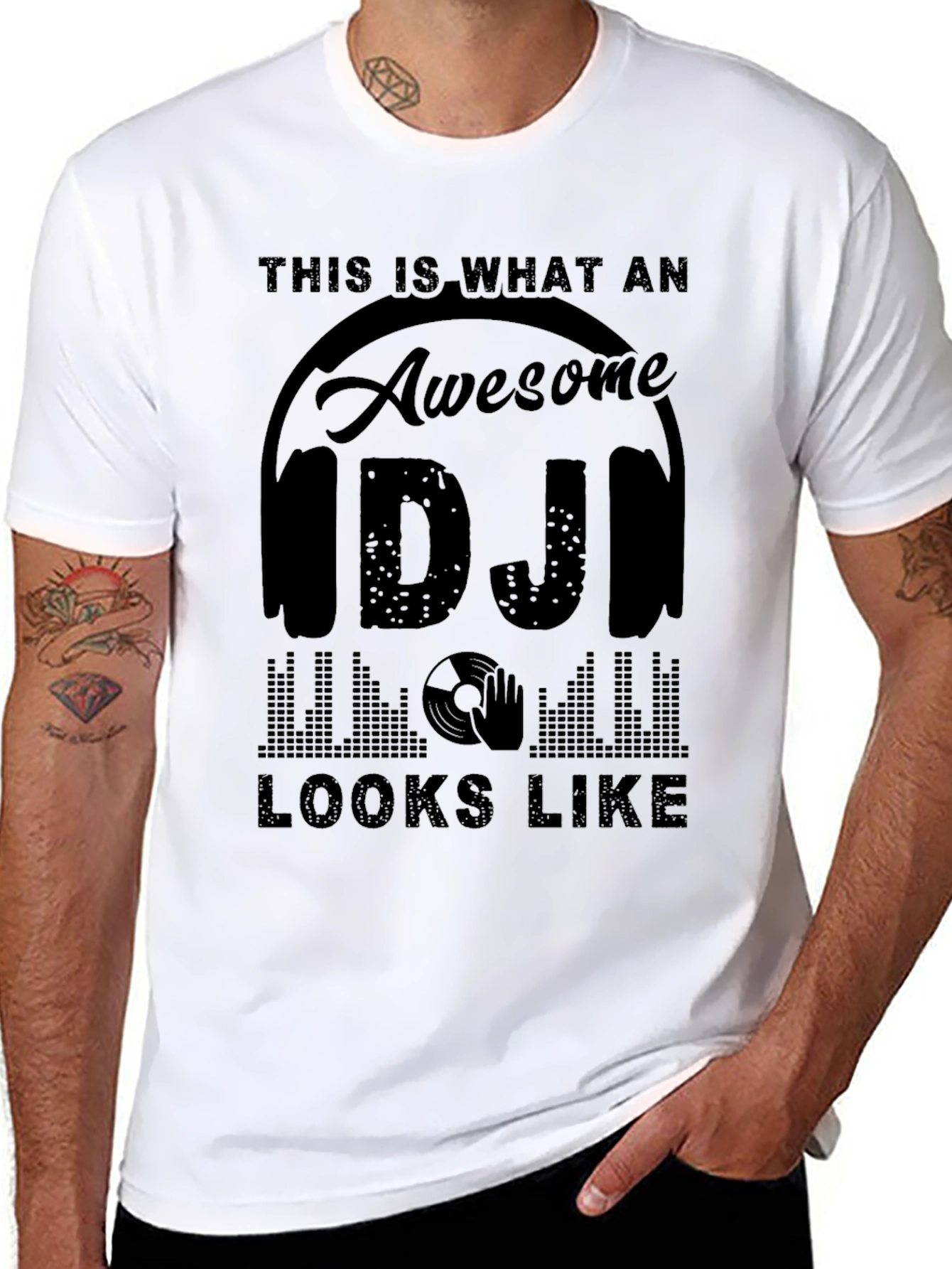 Awesome DJ T-Shirt: Music Lover Gift