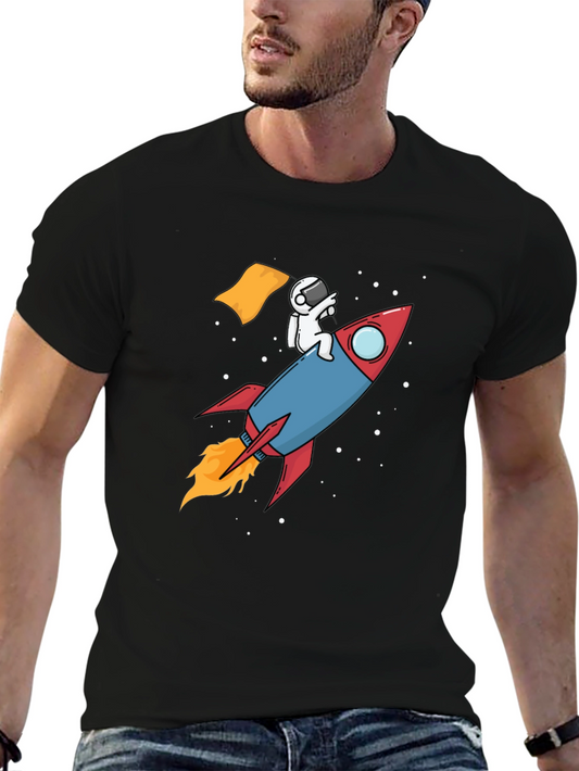 Astronaut Rocket T-Shirt - Blast Off In Style!