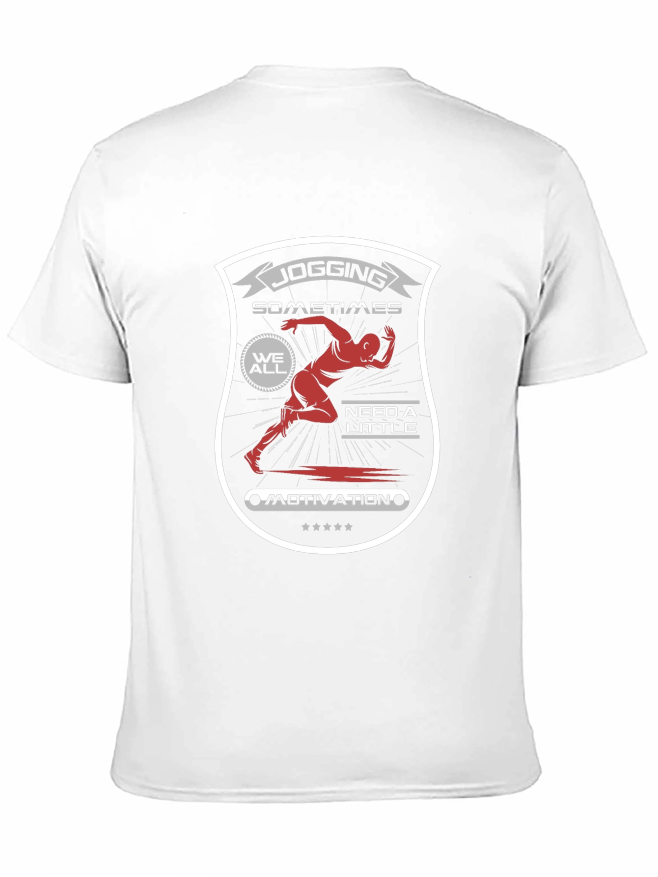 Jogging Motivation Graphic T-Shirt - Unisex Black Tee