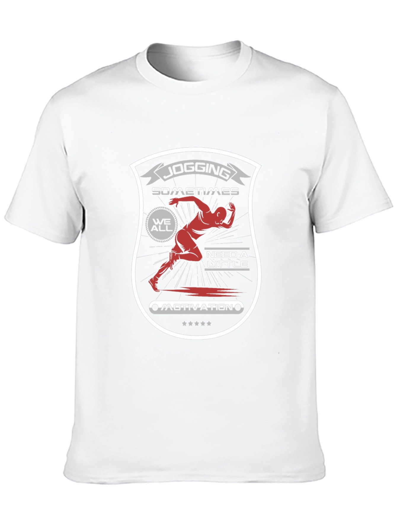 Jogging Motivation Graphic T-Shirt - Unisex Black Tee