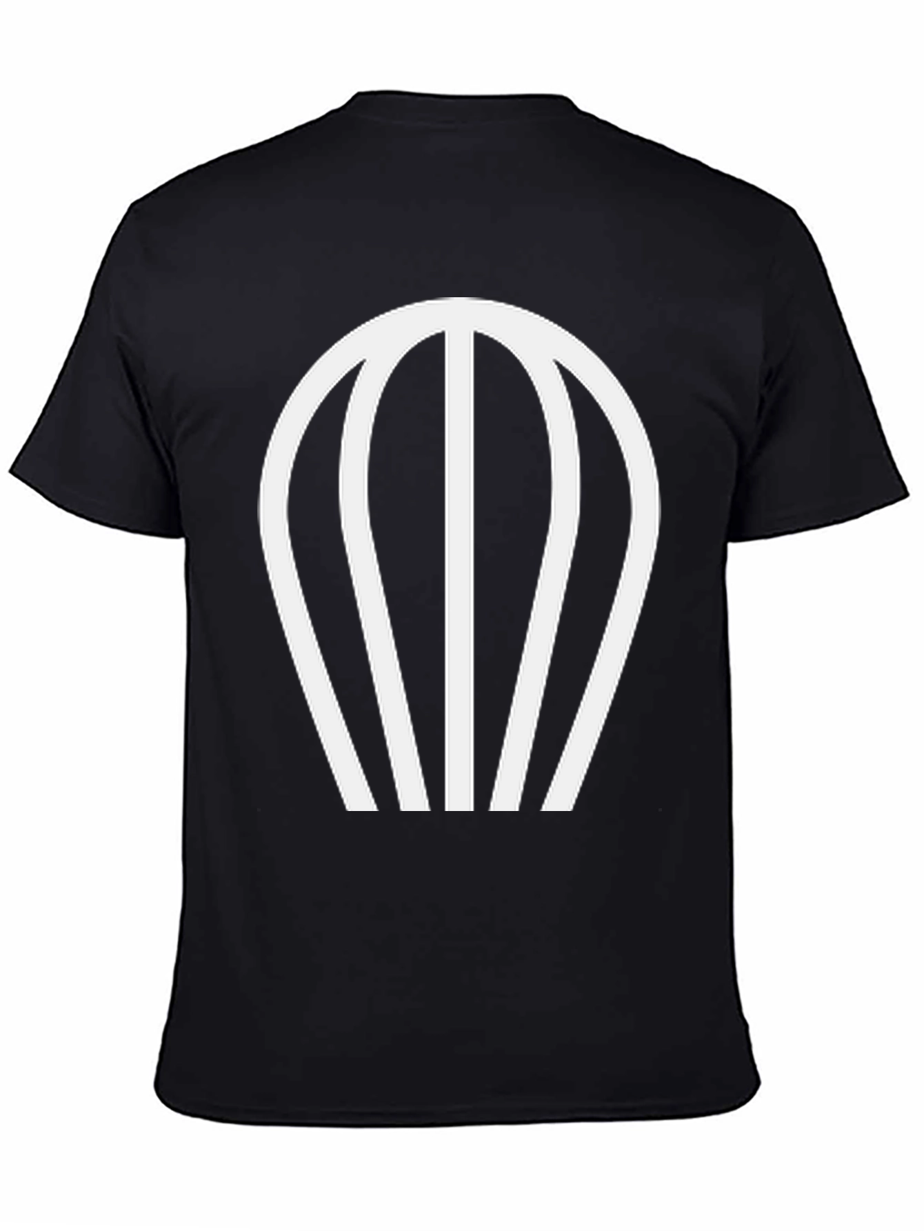 Modern Parachute Graphic Black T-Shirt