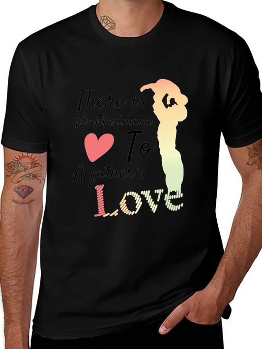 Fathers Love T-Shirt - Dad & Child Graphic Tee
