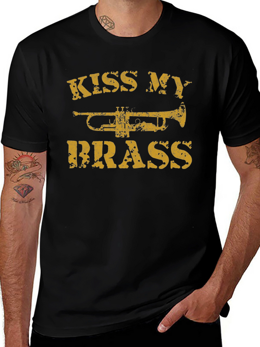 Kiss My Brass T-Shirt - Trumpet Musician Tee