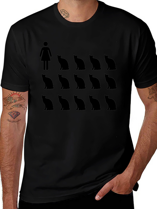 Crazy Cat Lady T-Shirt - Novelty Graphic Tee