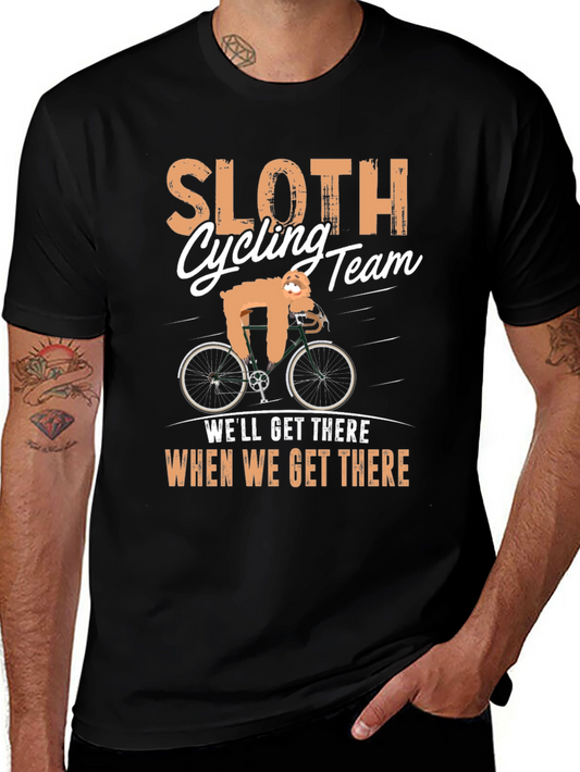 Sloth Cycling Team T-Shirt - Relaxed Rider