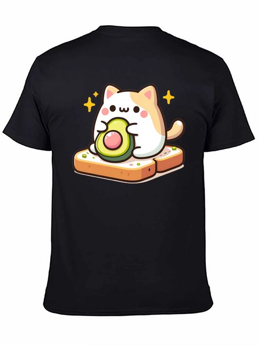 Cute Avocado Toast Cat Graphic Tee