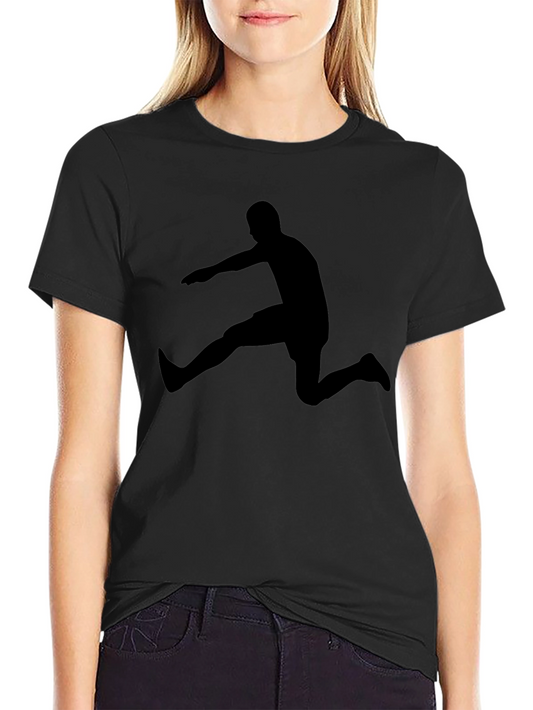 Athletic Silhouette Black T-Shirt