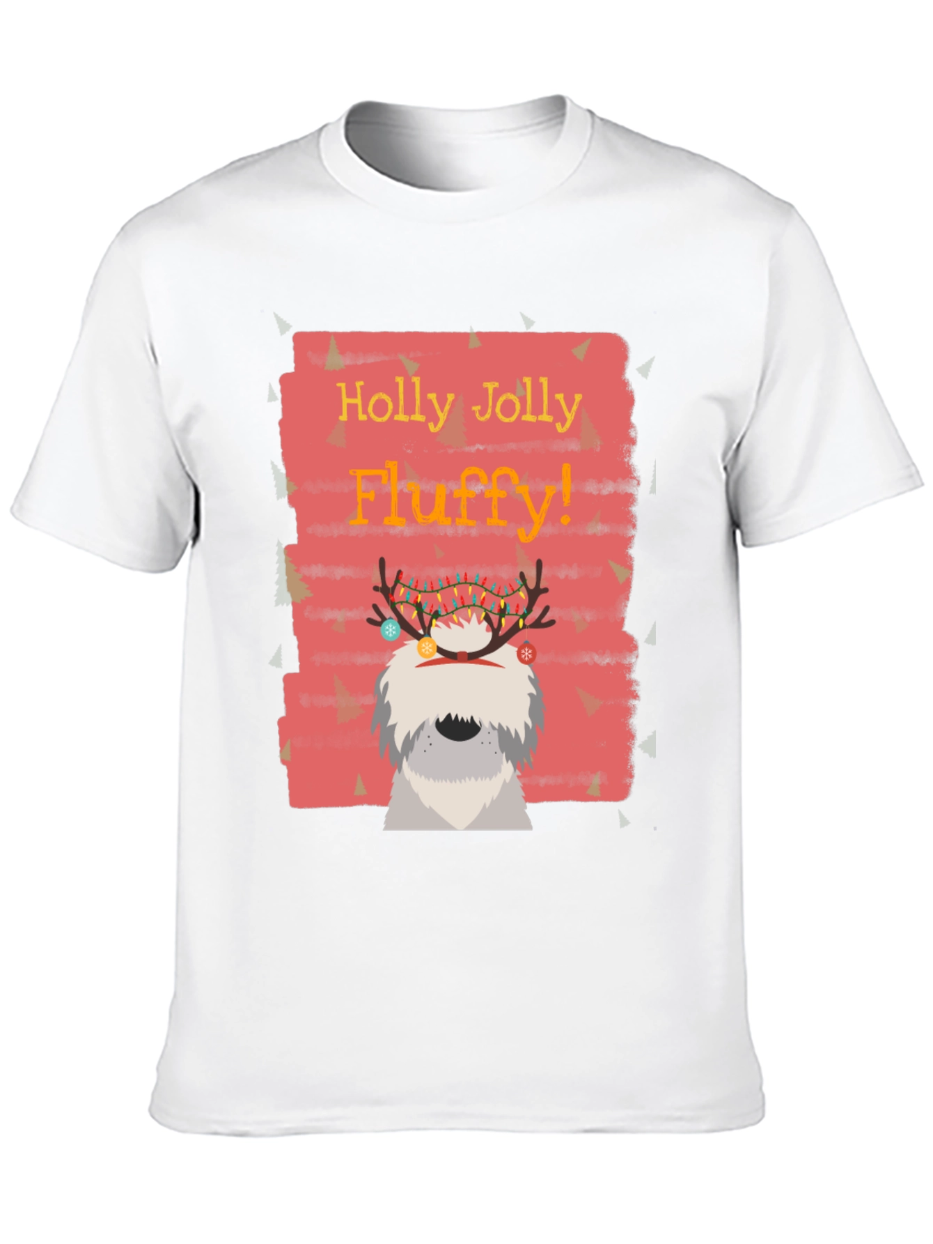 Festive Fluffy Dog Christmas T-Shirt