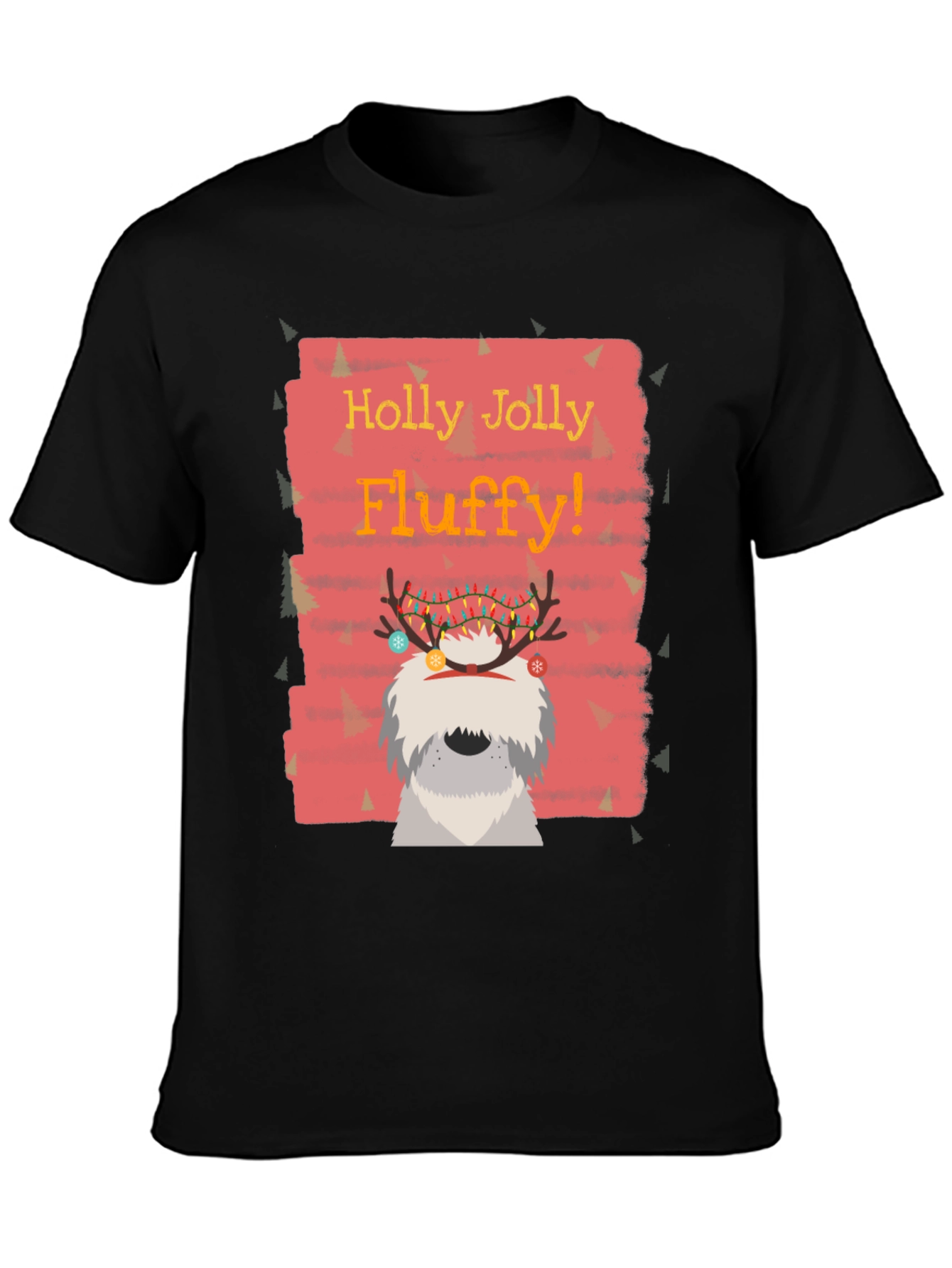 Festive Fluffy Dog Christmas T-Shirt