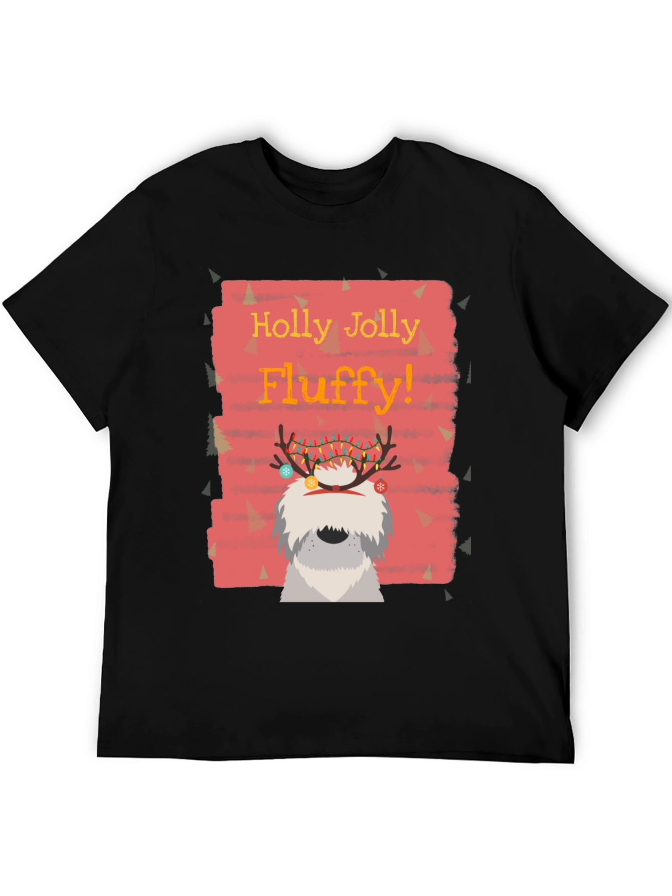 Festive Fluffy Dog Christmas T-Shirt