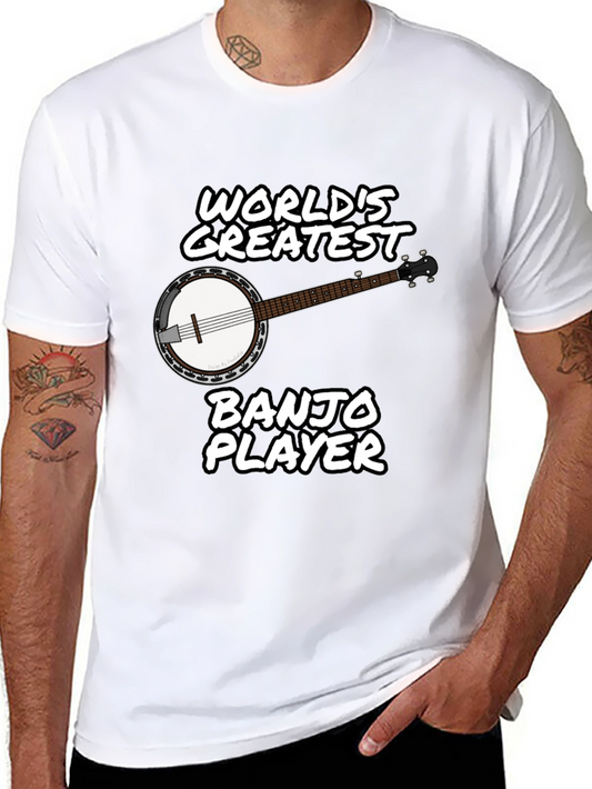 Worlds Greatest Banjo Player Graphic T-Shirt