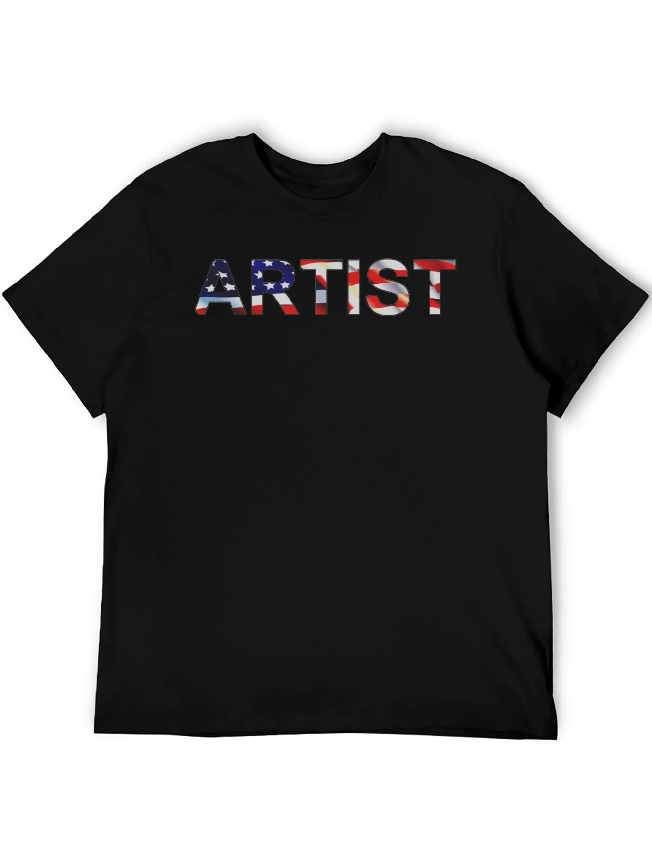 Artist USA Flag Graphic Tee - Patriotic Style