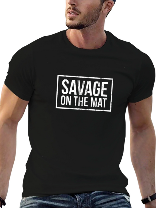 Savage on the Mat Graphic Tee - Wrestling T-Shirt