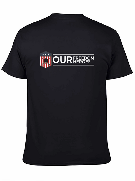 Our Freedom Heroes Black T-Shirt