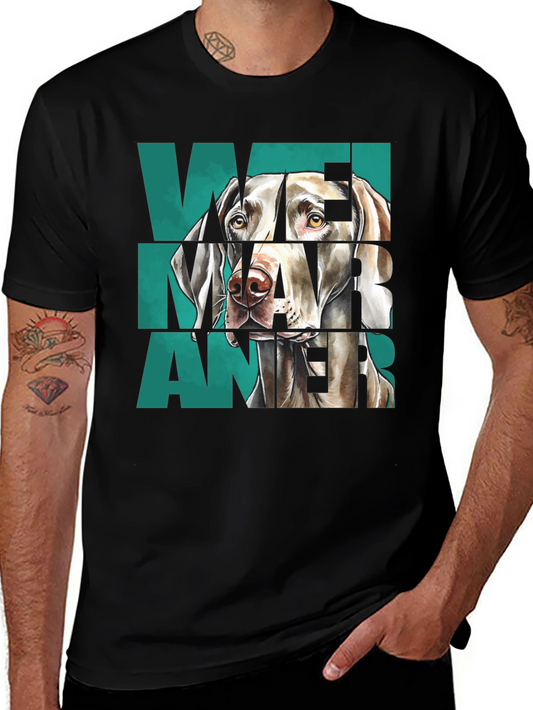 Weimaraner Dog Graphic Print T-Shirt