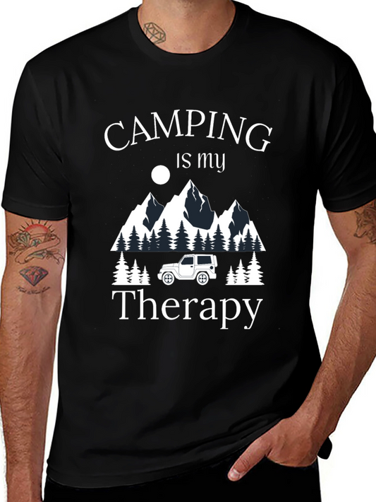 Camping is My Therapy T-Shirt - Adventure Outdoors Tee
