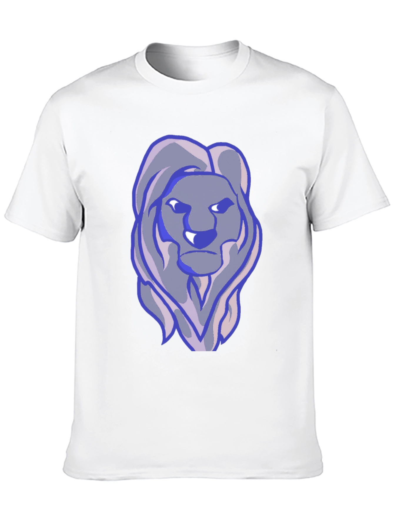 Lion Graphic Print T-Shirt - Black