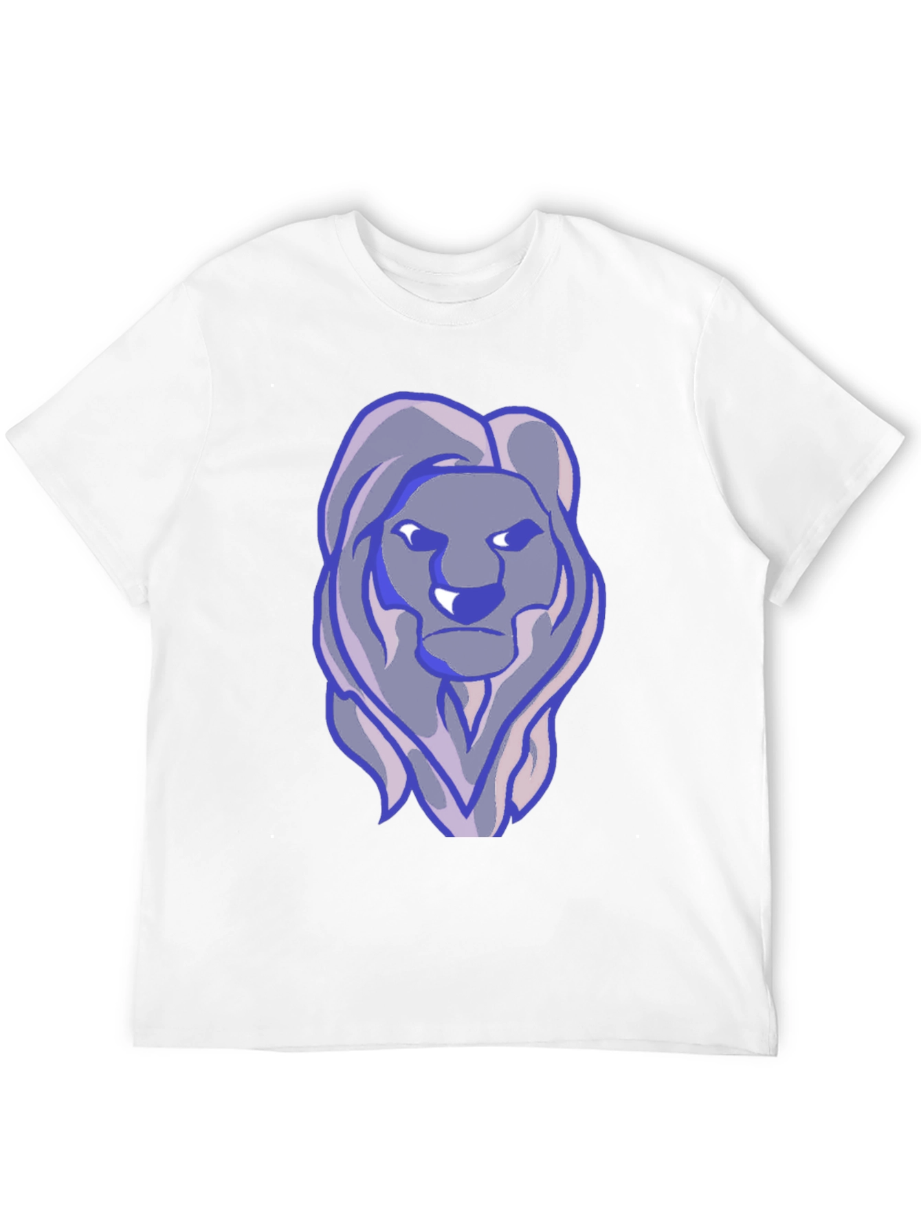 Lion Graphic Print T-Shirt - Black