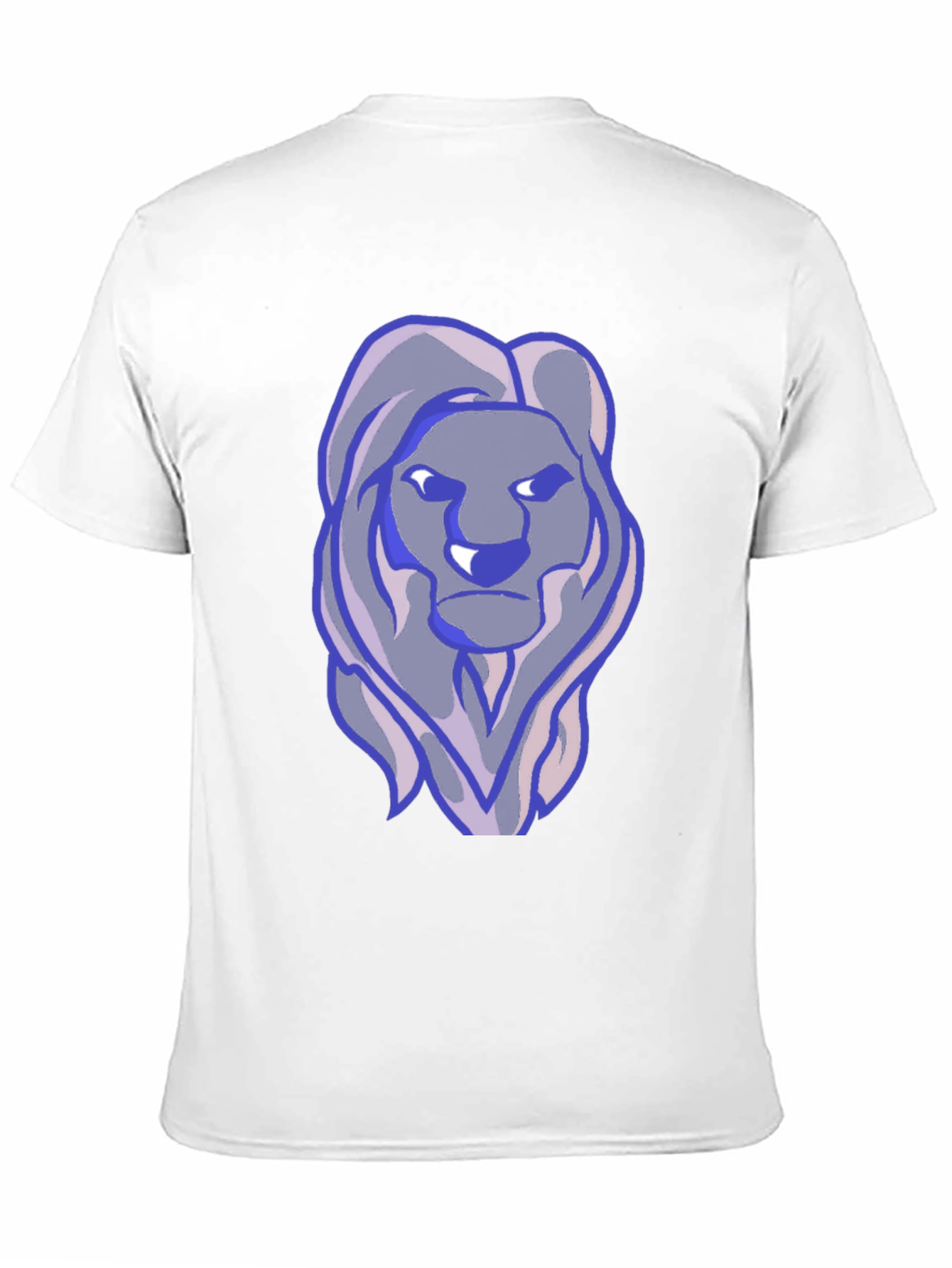 Lion Graphic Print T-Shirt - Black