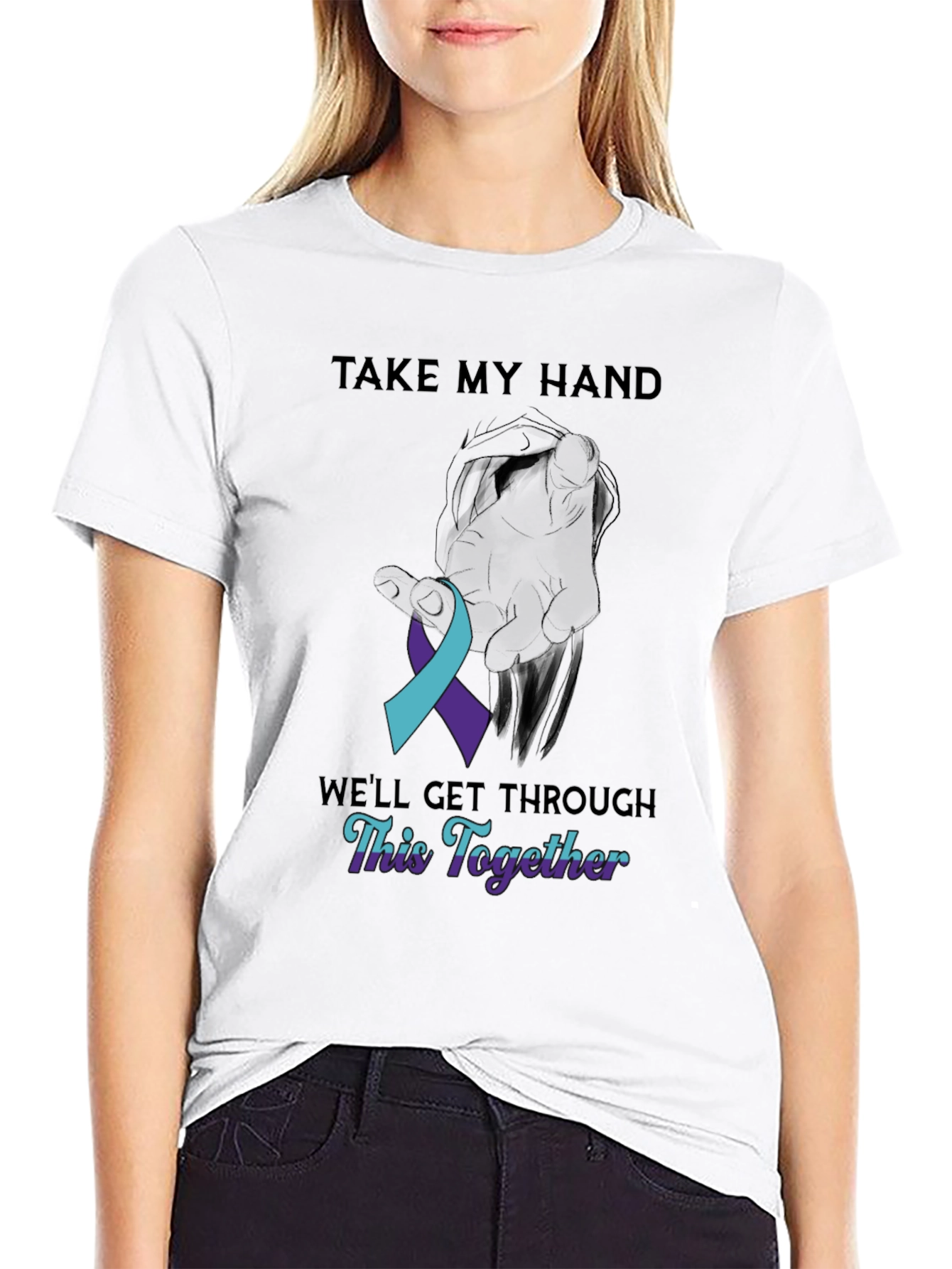 Take My Hand T-Shirt Suicide Prevention