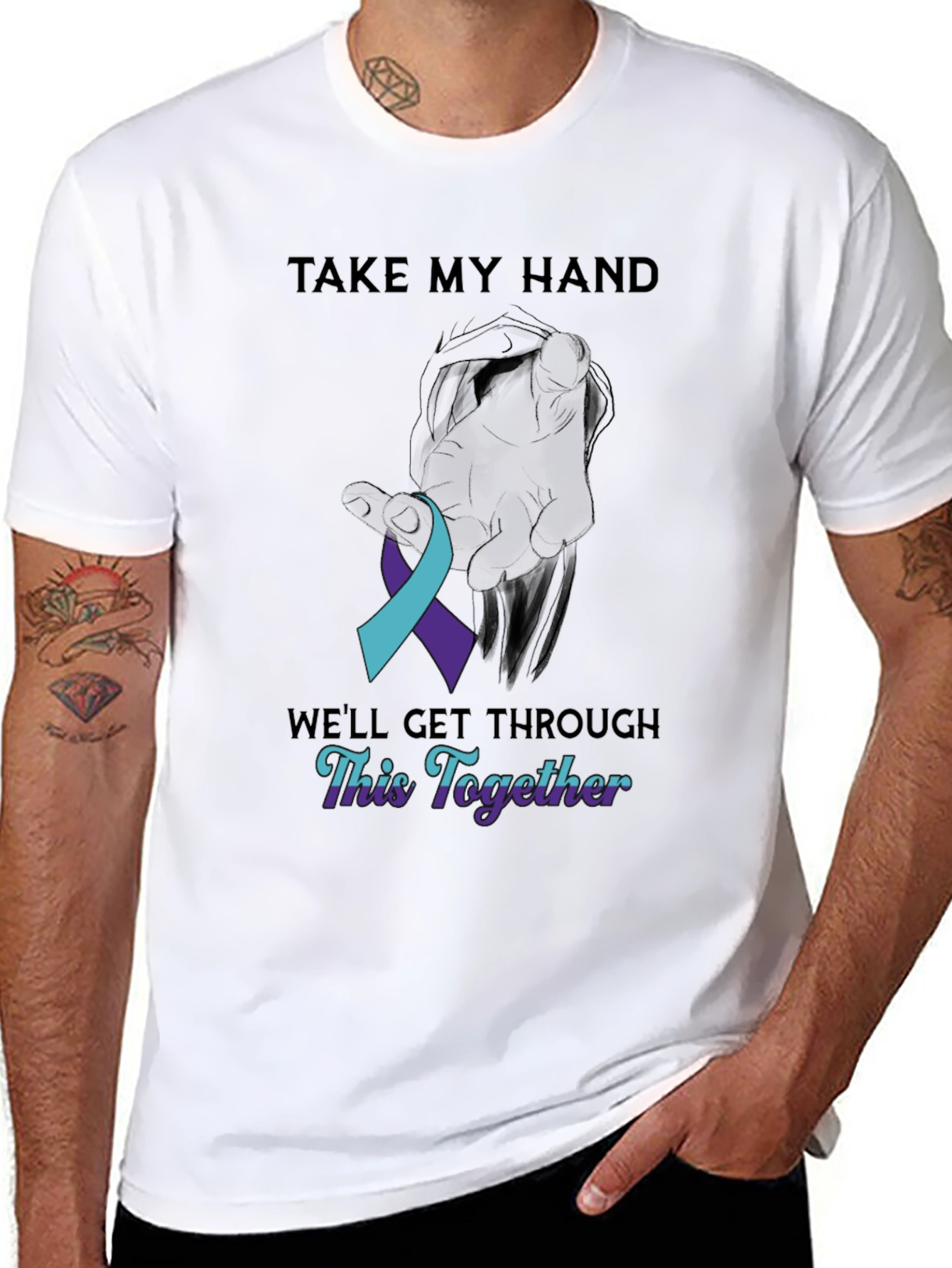 Take My Hand T-Shirt Suicide Prevention